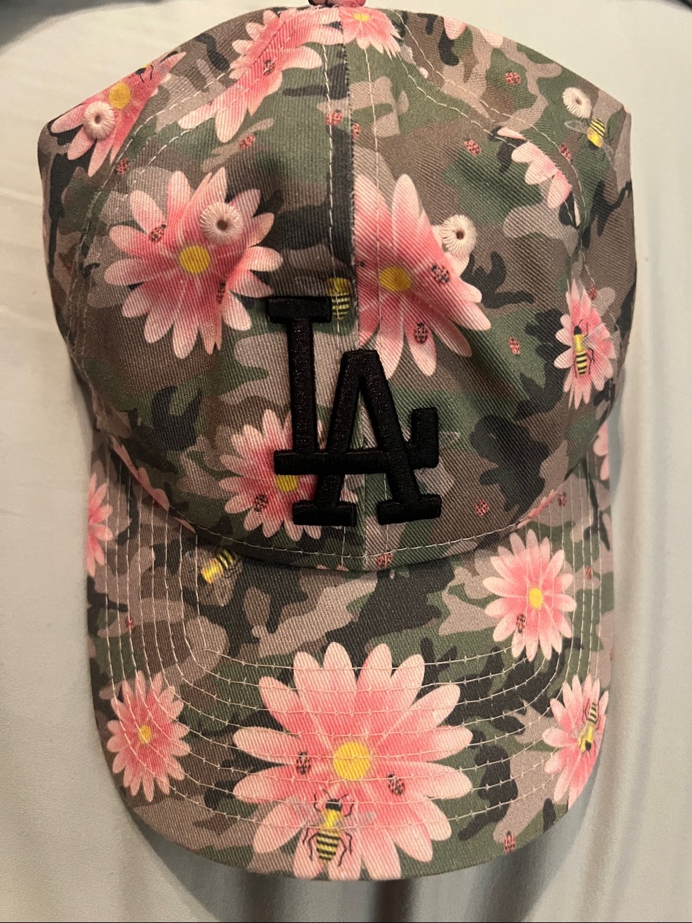 Women's Los Angeles Dodgers New Era Camo Floral Morning 9TWENTY Adjustable Hat - Picture 5 of 11